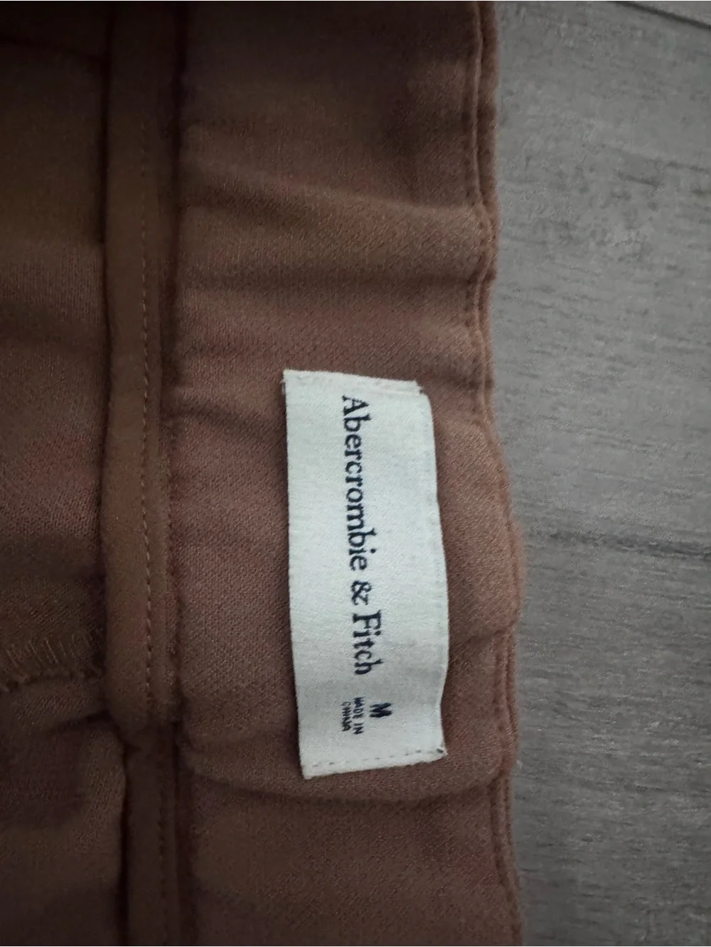 Abercrombie & Fitch Men's Brown Wide-Leg Trousers